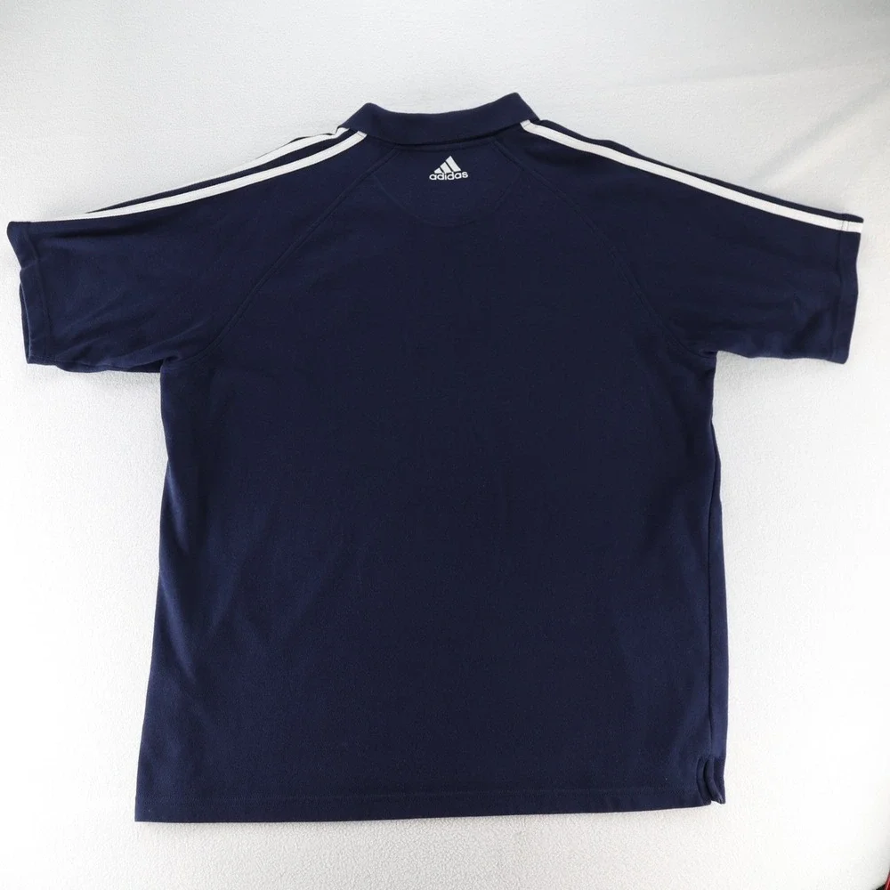 Adidas Mens Cleveland Cavaliers Climalite Polo Shirt Trifoil Navy Blue Large NBA